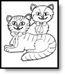 Moms Who Think - Cat Coloring Pages