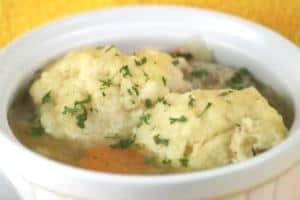 Chicken and Fluffy Dumplings - mmmm!