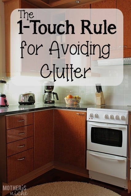 I find my house doesn't clutter up when I follow this simple rule my husband taught me