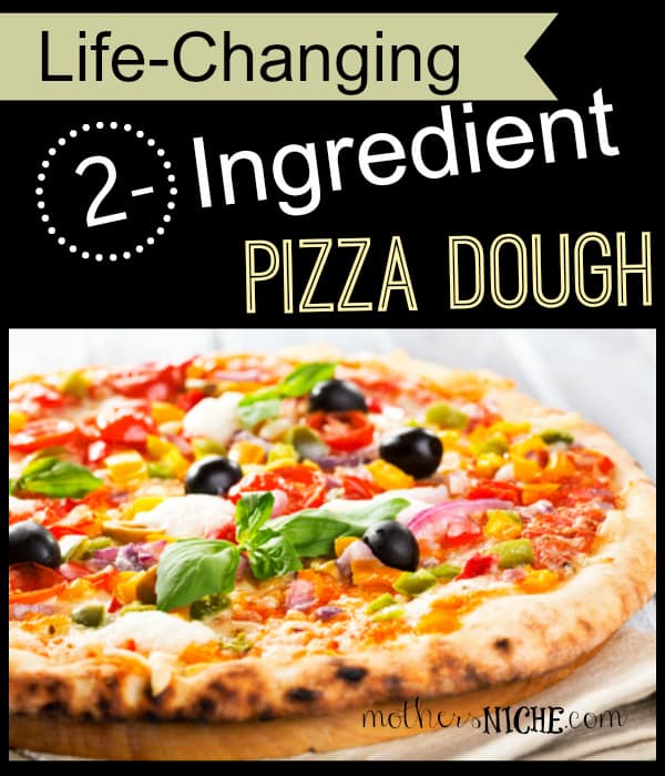 My FAVORITE food hack to date: did you know you can make a soft, yummy pizza crust in 5 minutes using flour and Greek yogurt?!