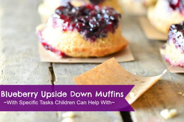 What a fun blueberry muffin recipe! I love how this blogger outlines tasks specifically for young kids to help with.