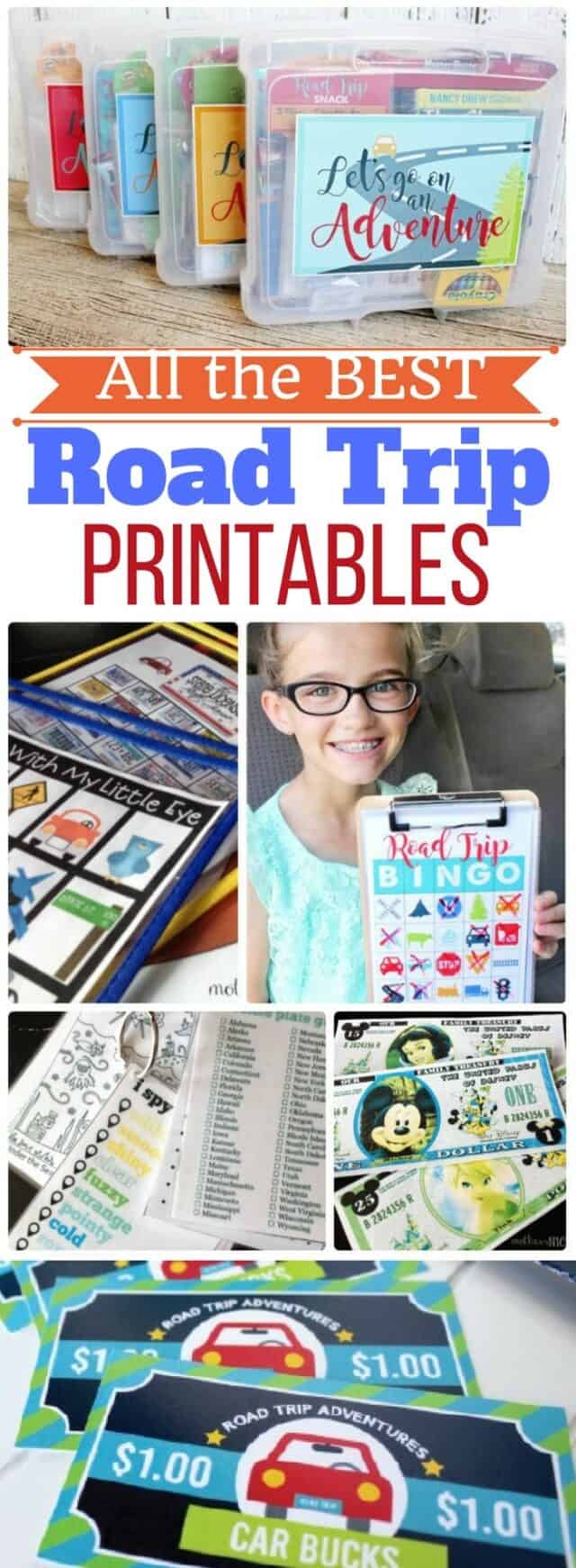 All the Travel Printables you will ever need: packing list, incentives, luggage tags, and activities for the kids