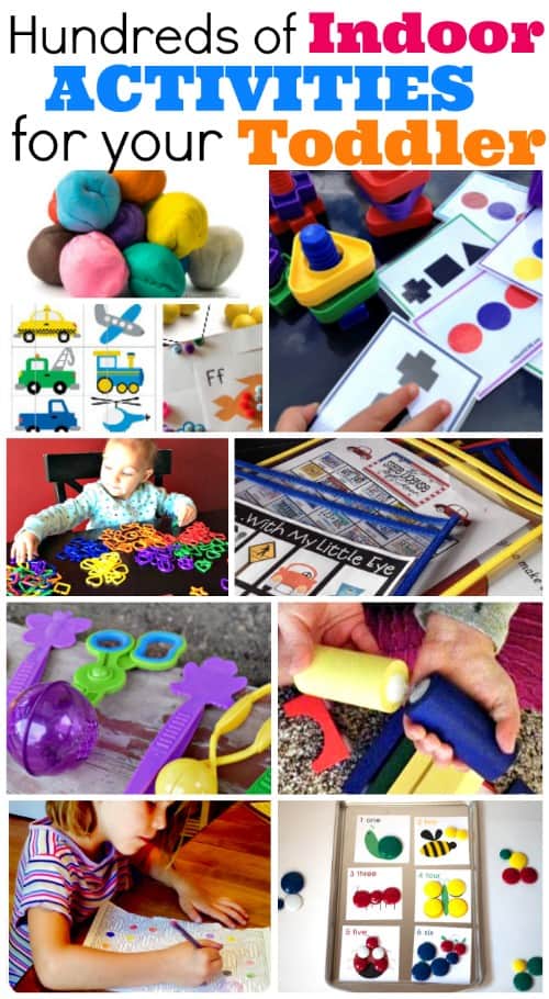 WOW! So many great resources for indoor toddler activities