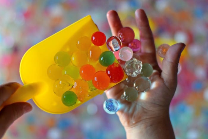 Fun Activities Using Water Beads. Such a great sensory/development activity!