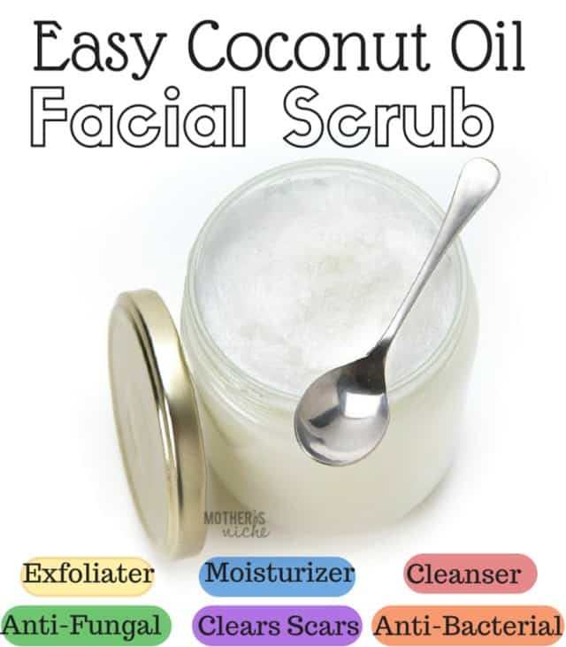 2-ingredient Coconut Oil Facial scrub. You will never go back!