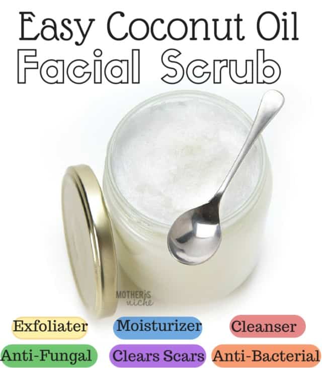 2-ingredient Coconut Oil Facial scrub. You will never go back!