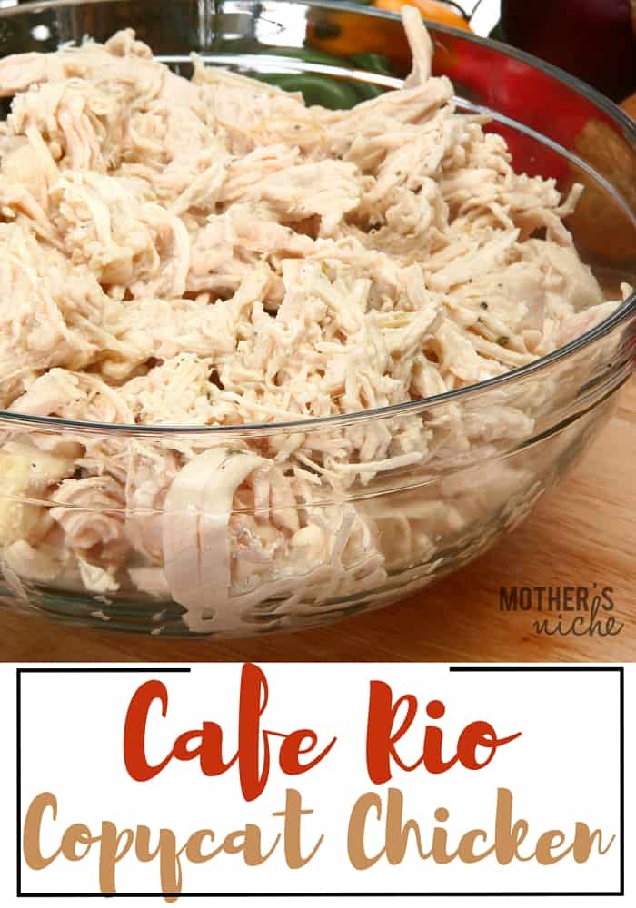 Cafe Rio Chicken + Some other awesome freezer recipes!