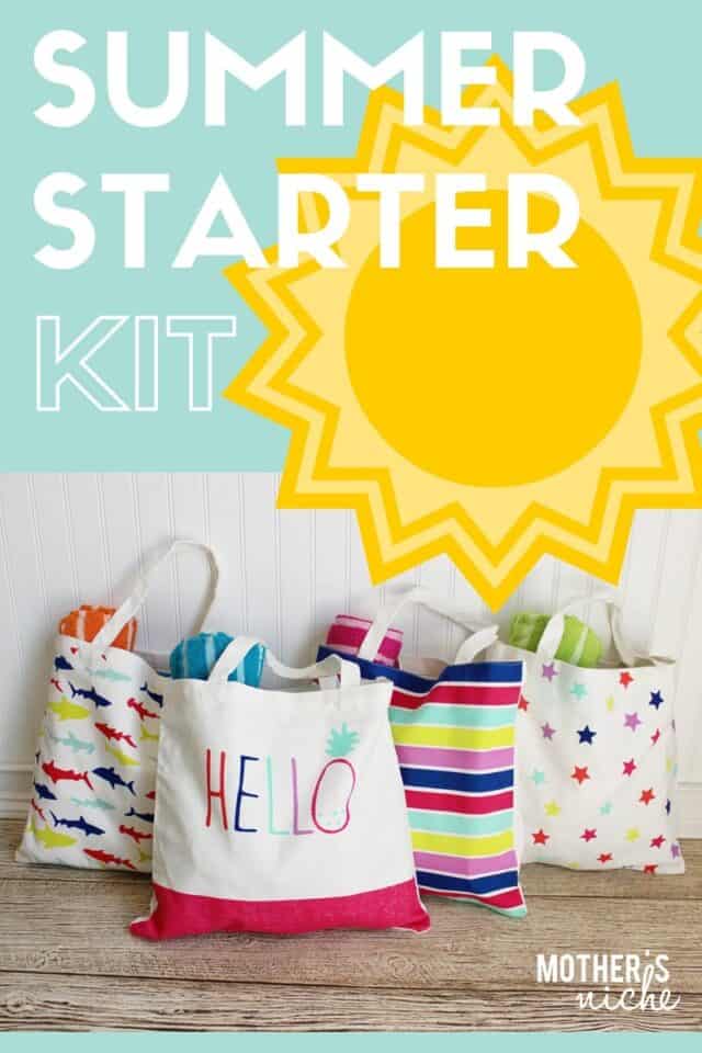 Summer starter kit - Such a cute way to kick off summertime with the kids!