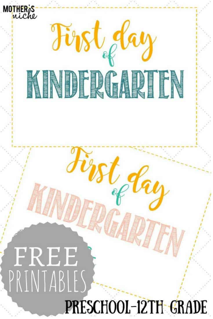 First Day of 12th Grade sign - PRINTABLE
