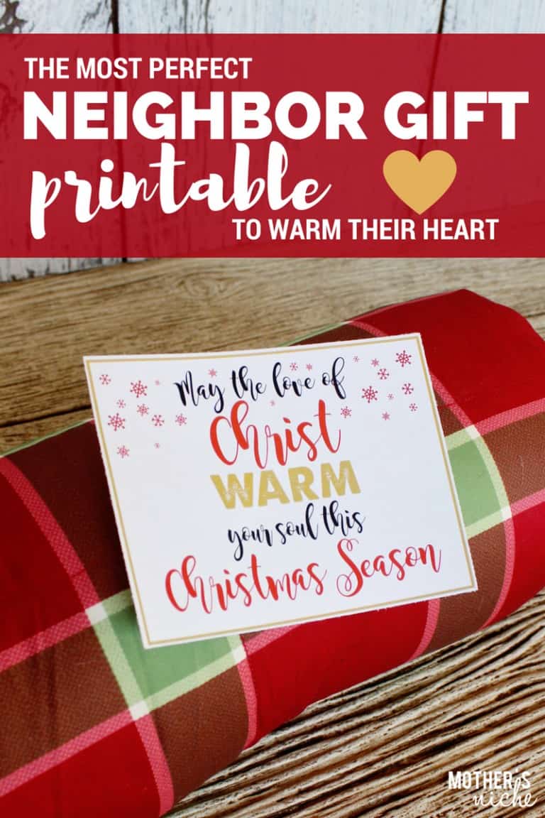 NEIGHBOR GIFT: Free Printable and Gift Ideas