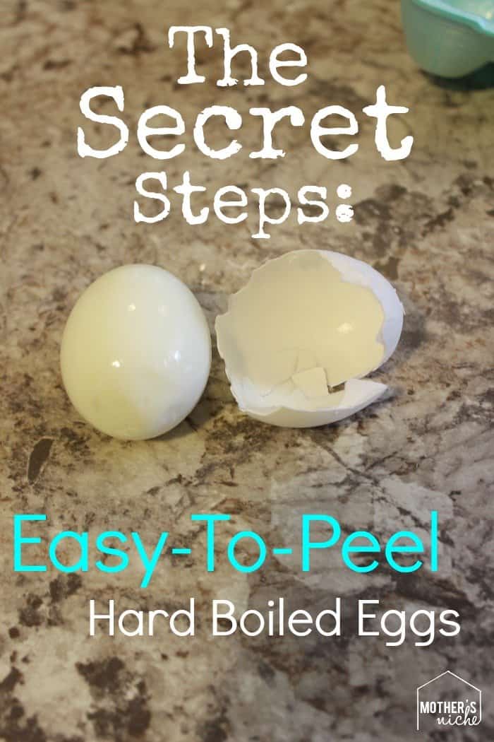 Easy-to-peel hard boiled eggs