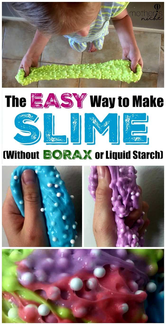 Making Slime Without Borax, and instead using these more common household products