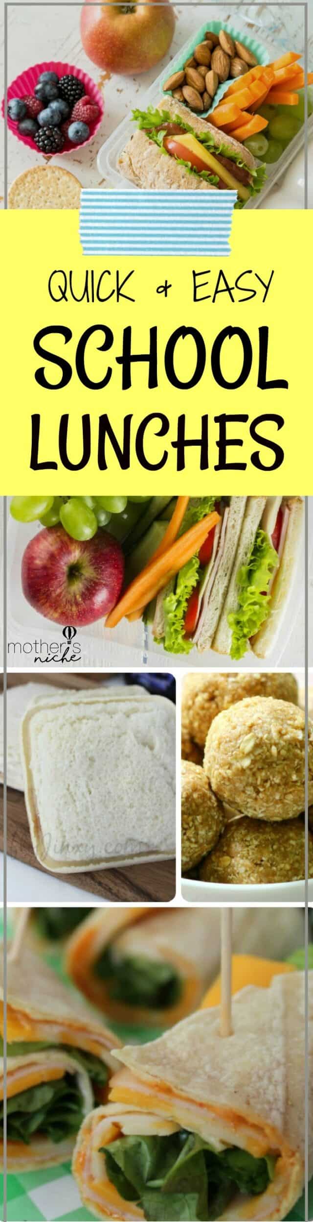 quick and easy school lunch ideas for kids