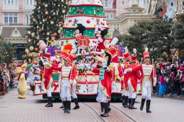 Magical Disneyland at Christmas Time