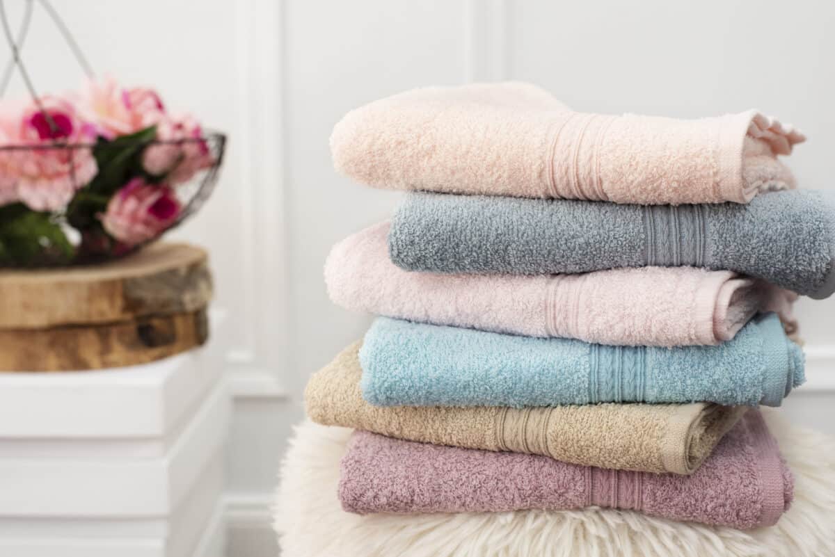 pile of folded towels