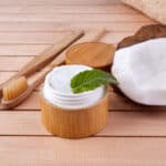 coconut oil and toothbrushes