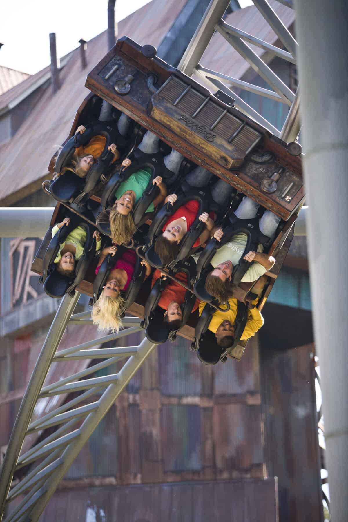 Mystery Mine is a partially dark ride at Dollywood. Image: Dollywood