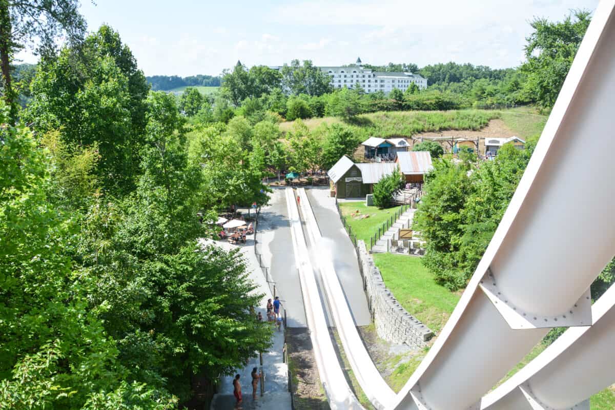 Fire Tower Falls at Dollywood Splash Country