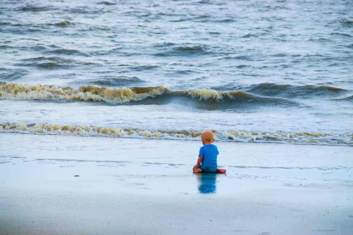 boy on the beach