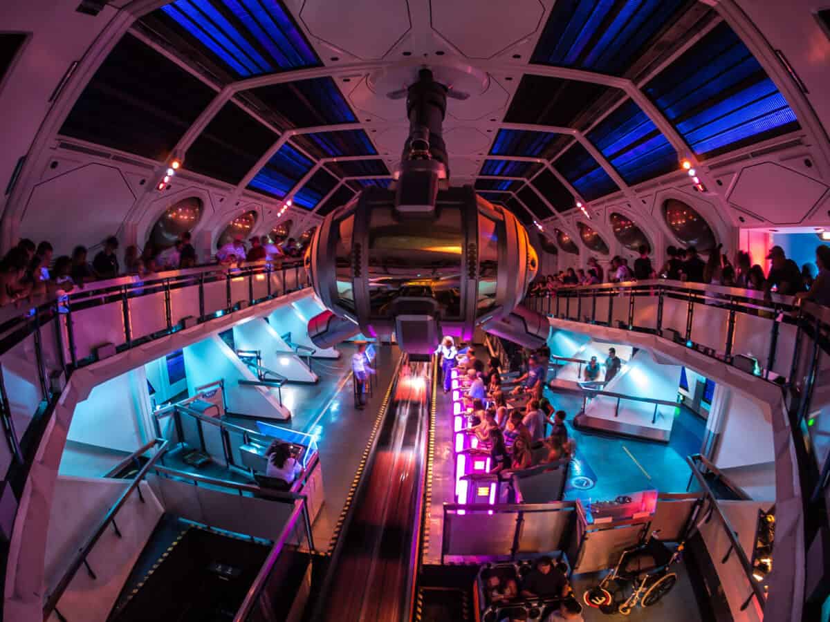 Space Mountain - one of the fastest rides at Disneyland