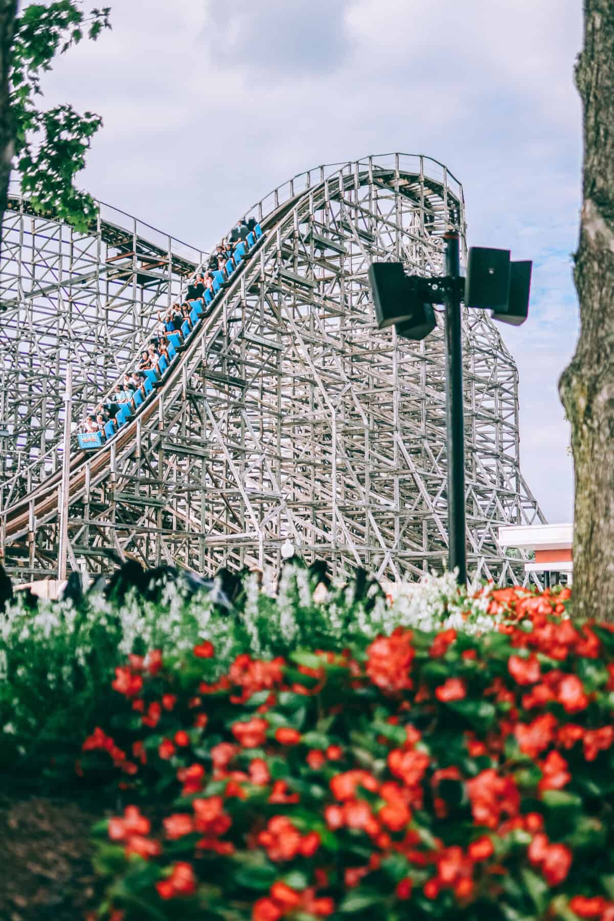 Hurler wooden coaster at Carowinds