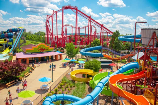 Kentucky Kingdom aerial shot