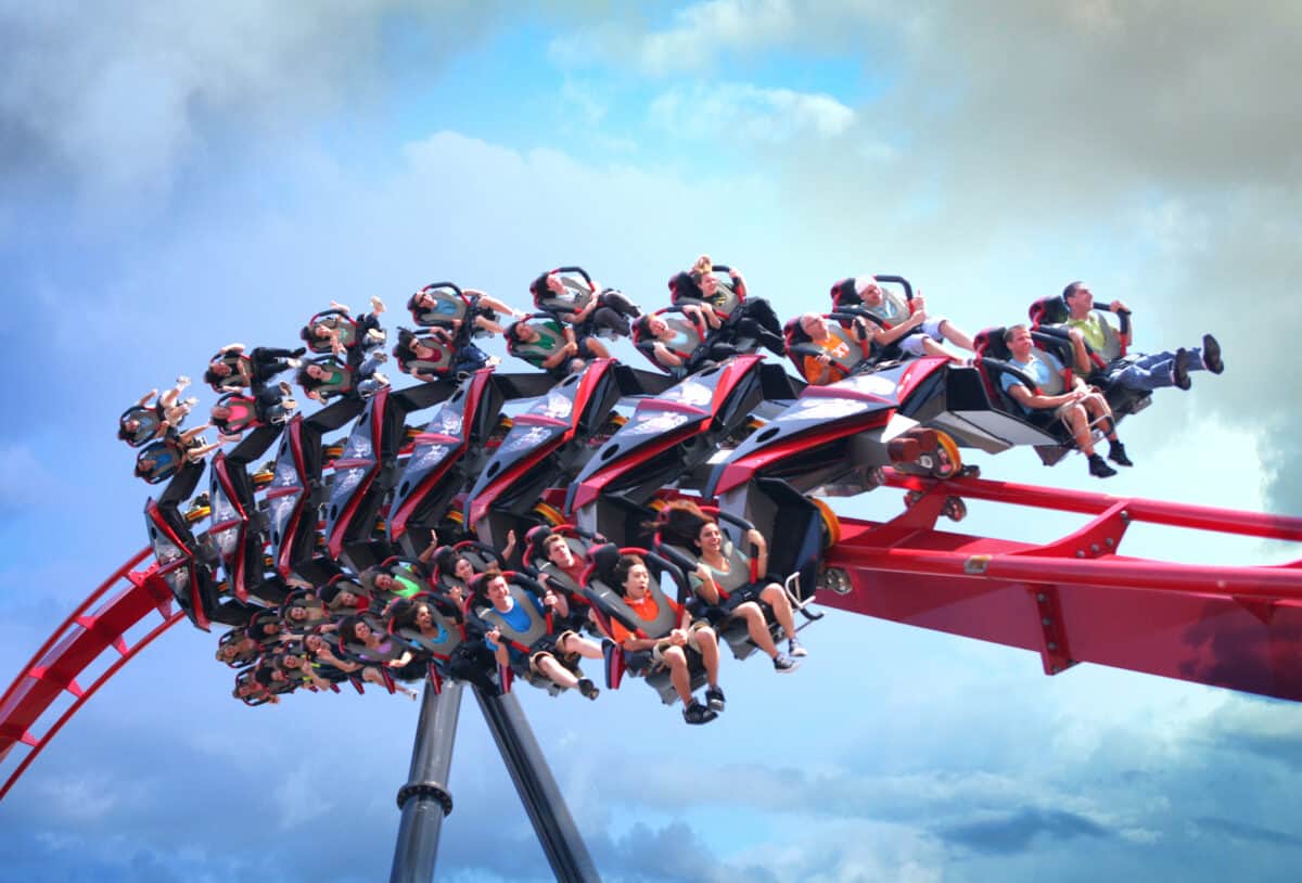 X Flight is one of the best fast rides at Six Flags Great America