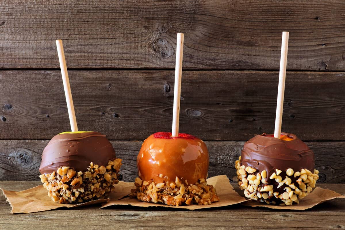 Candy apples are one of the things you must eat at Busch Gardens Tampa Bay.