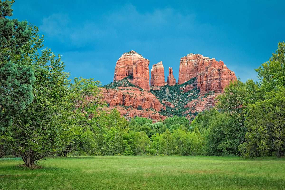 red rock formation at Coconino National Forest