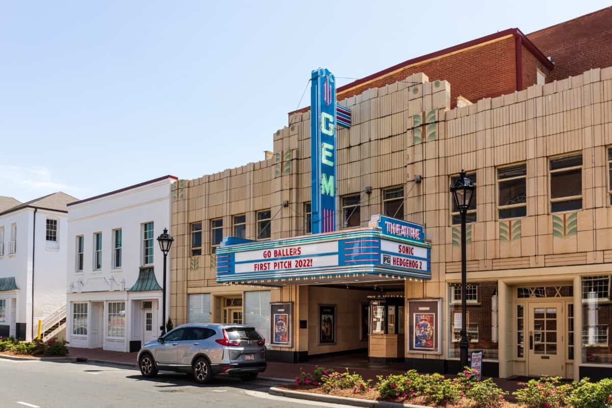 Gem theater in Kannapolis, NC
