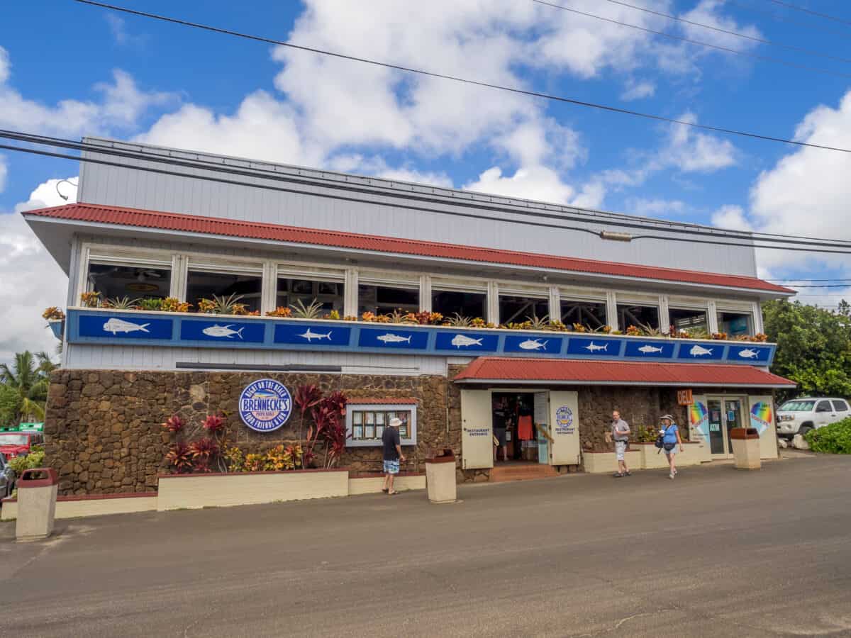 Brennecke's is one of the best restaurants for families on Kauai.