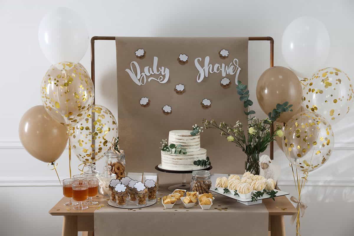 baby shower dessert table