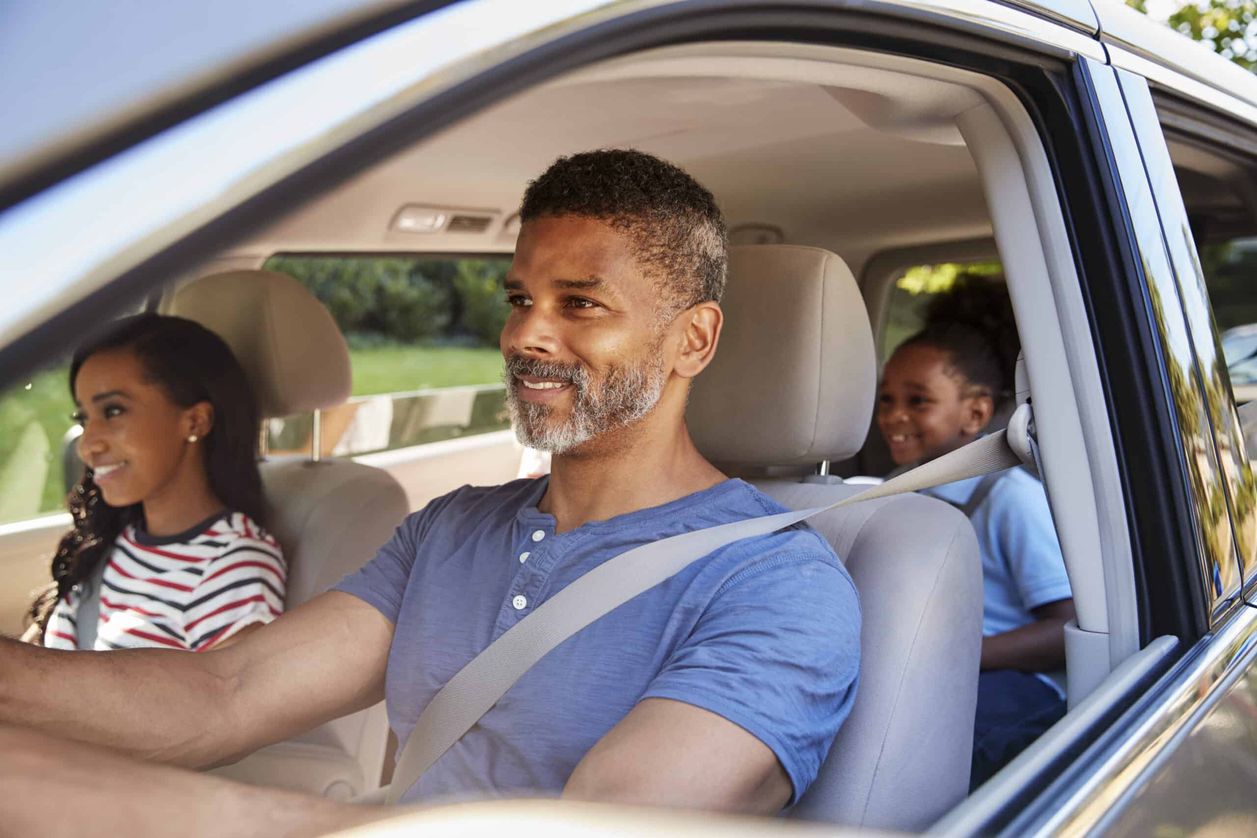 Family in the car