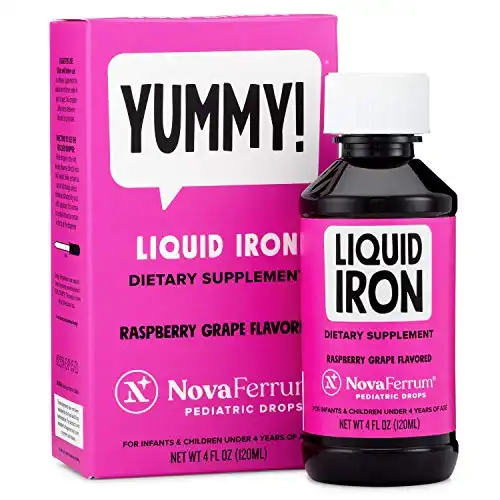NovaFerrum Liquid Iron Supplement for Infants and Toddlers