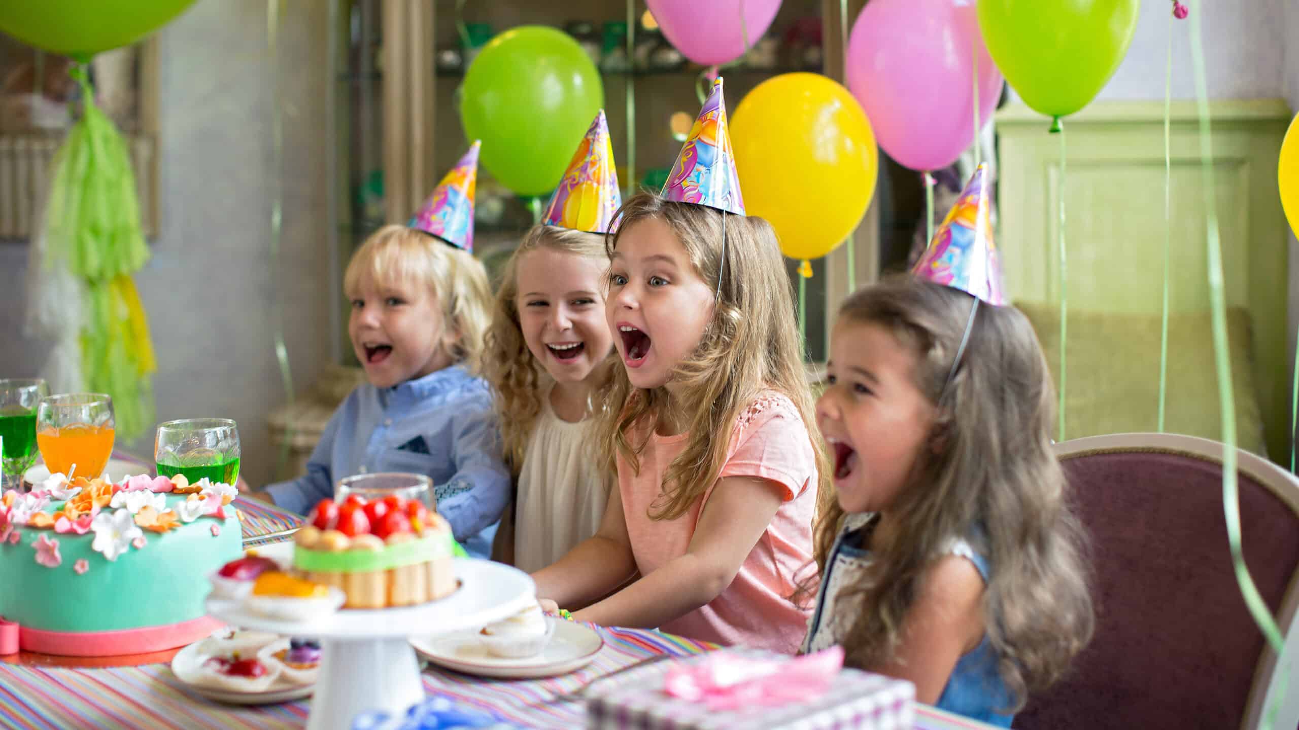 Happy,Children,At,A,Birthday,Party