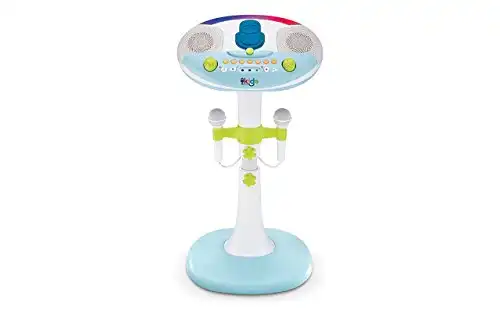 Godderr Kids Microphone Toys Karaoke Machine Toys Adjustable Stand Musical Toys With Music Singing Machine Lights Toys Educational Learning Toys