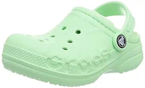Crocs Baya Lined Clog (Toddler/Little Kid) Neo Mint