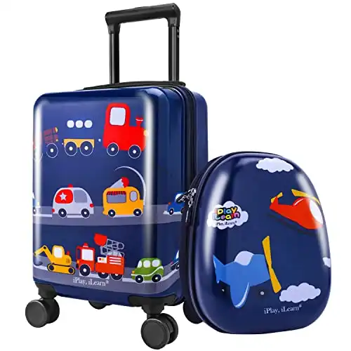 iPlay, iLearn Kids Carry On Luggage Set