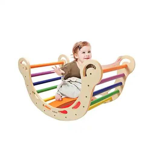 YOLEO Kids Rocking Play 2-in-1 Arch Rocker