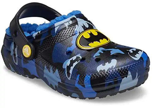 Crocs Kids' Classic Lined Batman Clog