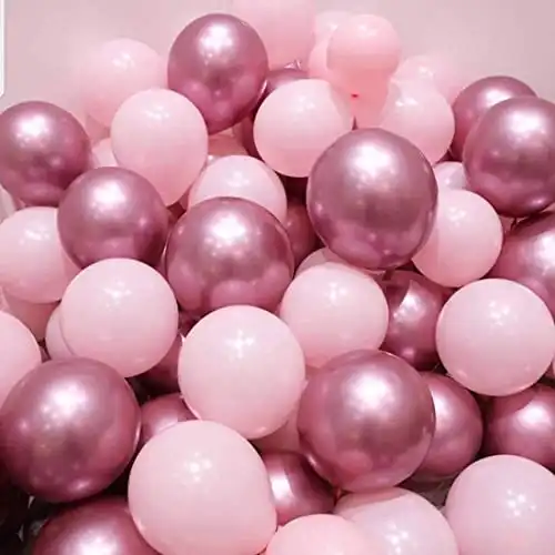 Light Pink and Mauve Balloons for Party Decorations