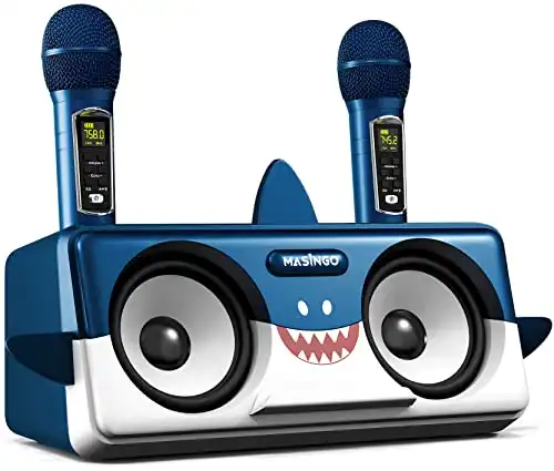 MASINGO 2023 New Portable Shark Karaoke Machine