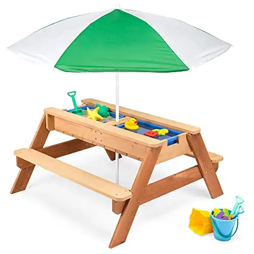 Best Choice Products Kids 3-in-1 Sand & Water Activity Table