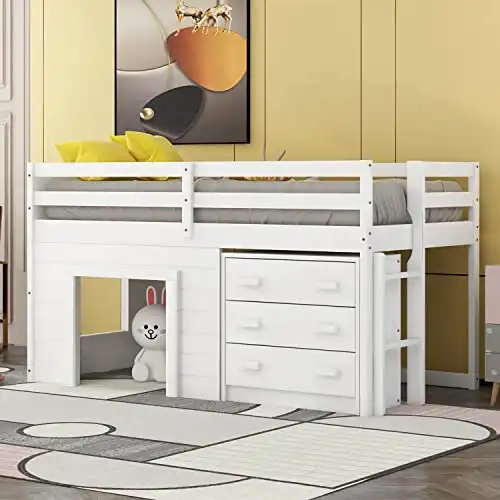 Farmhouse Loft Bed for Kids