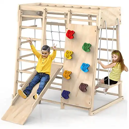 activity toys for 5 year old Indoor Jungle Gym, Toddler Climbing Toys Indoor