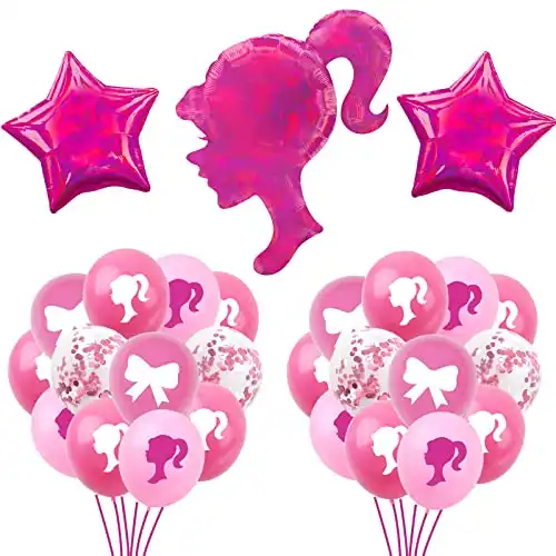 Pink Barbie Balloons