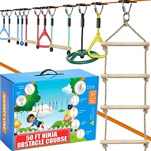 Hyponix Ninja Warrior Obstacle Course for Kids