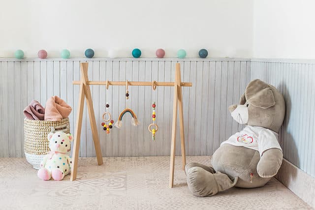 Montessori play gym for toddler