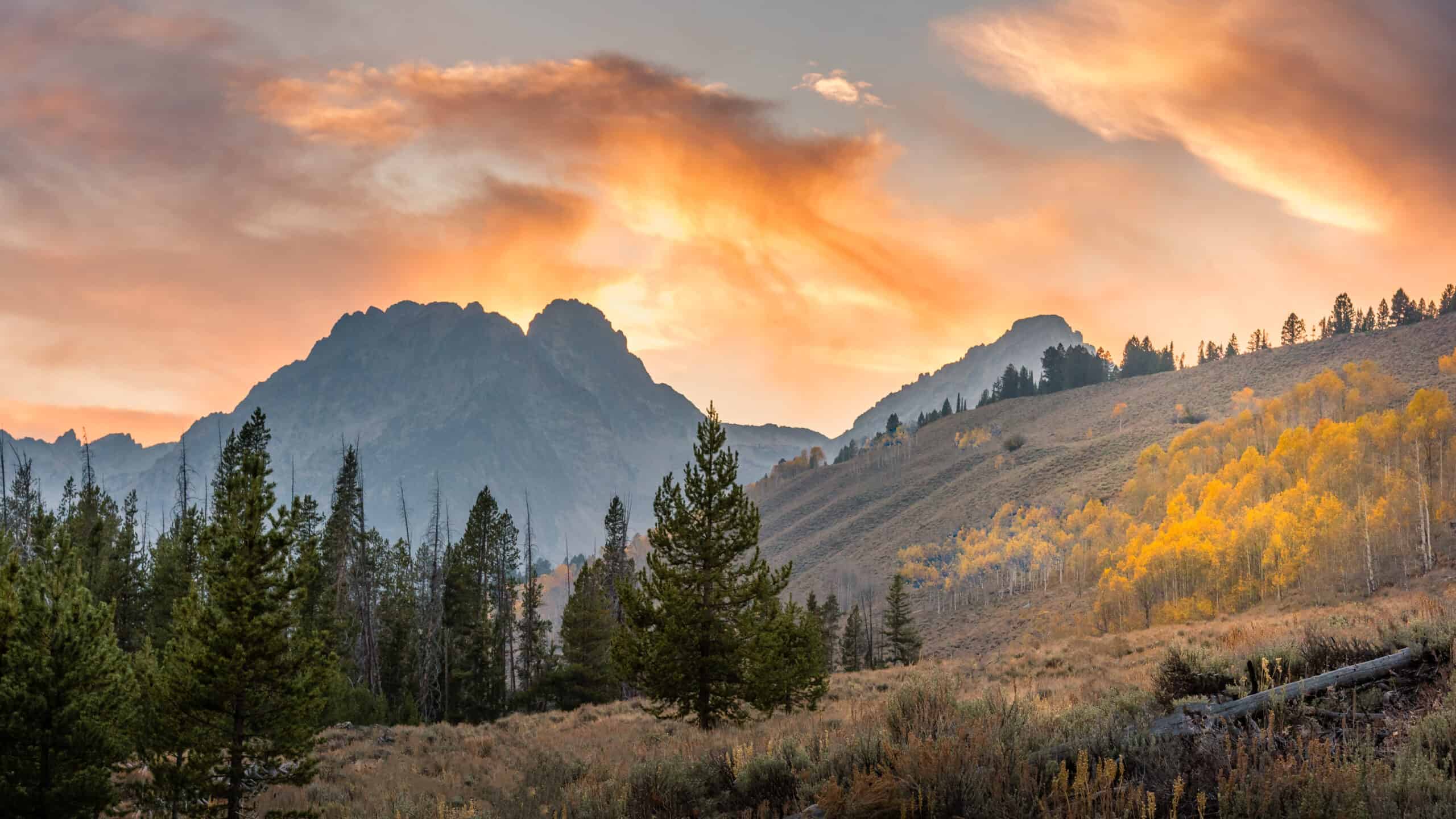 beautiful mountainside of Idaho