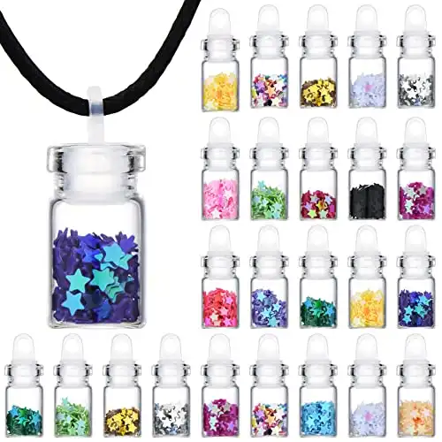 Pixie Dust Bottles Mini Glass Bottle Necklace